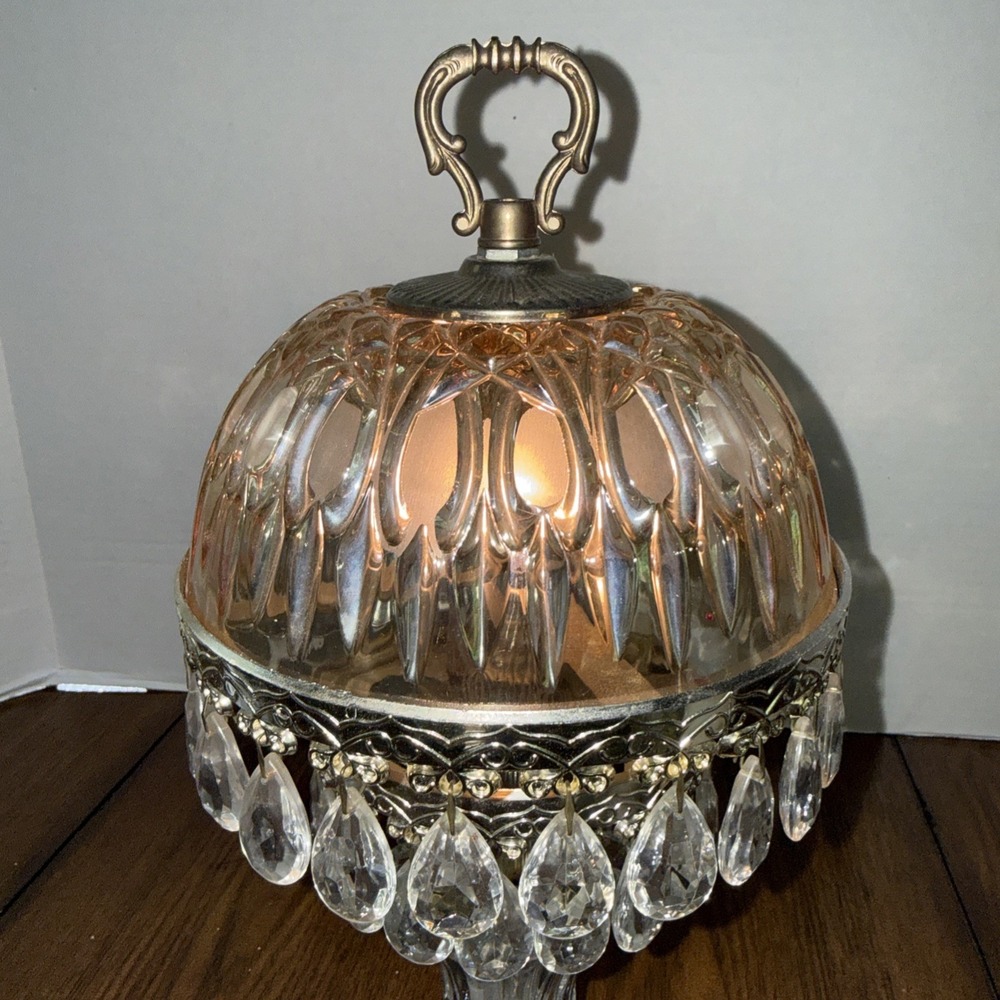 Vig Michelotti Pink Boudoir Parlor Princess Lamp Made Holland Hollywood Regency - Picture 2 of 10